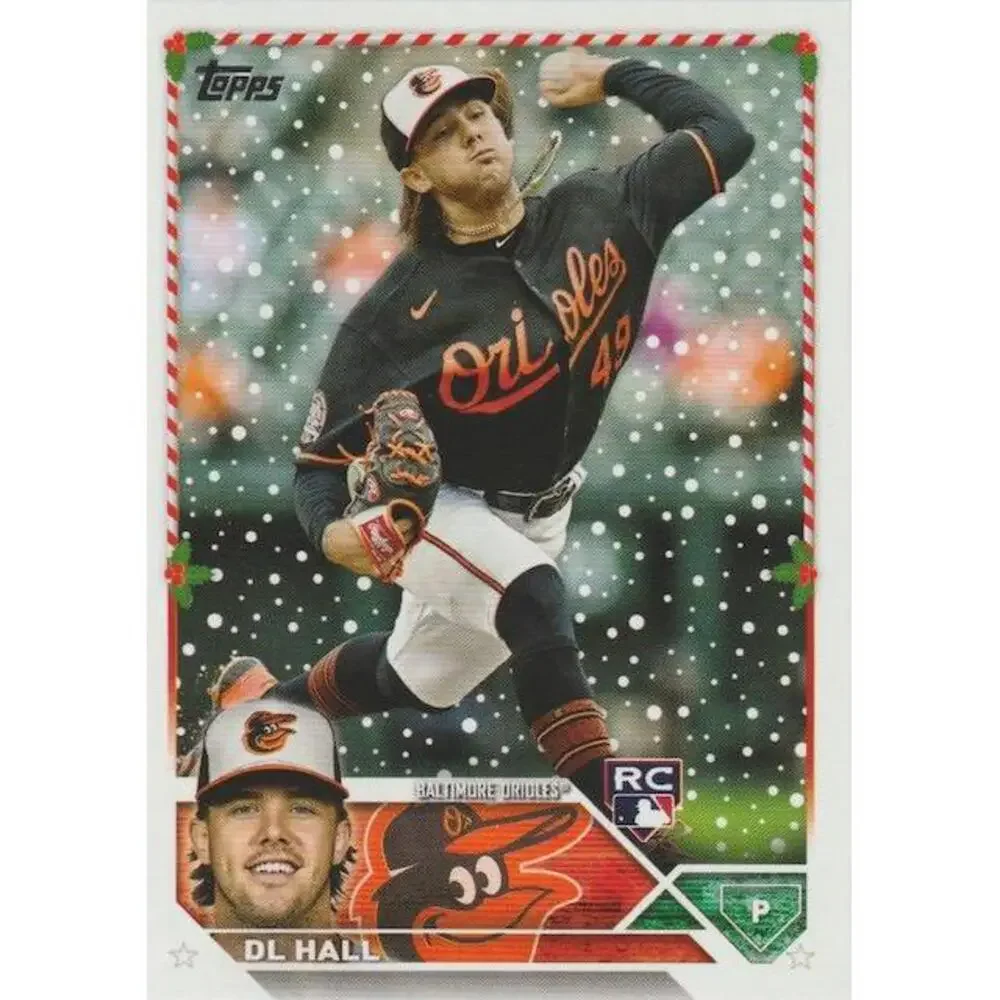 2023 Topps Holiday DL Hall RC H147 Baltimore Orioles
